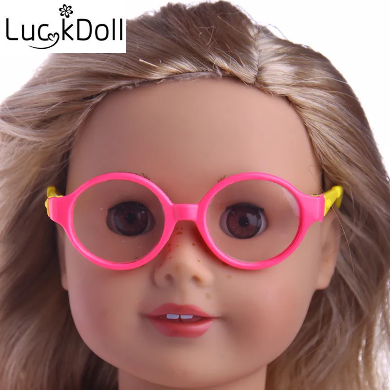 

Doll Glasses For 18 Inch American&43Cm Baby New Born Doll Shoes Accessories Girl`s Generation , Best Gift