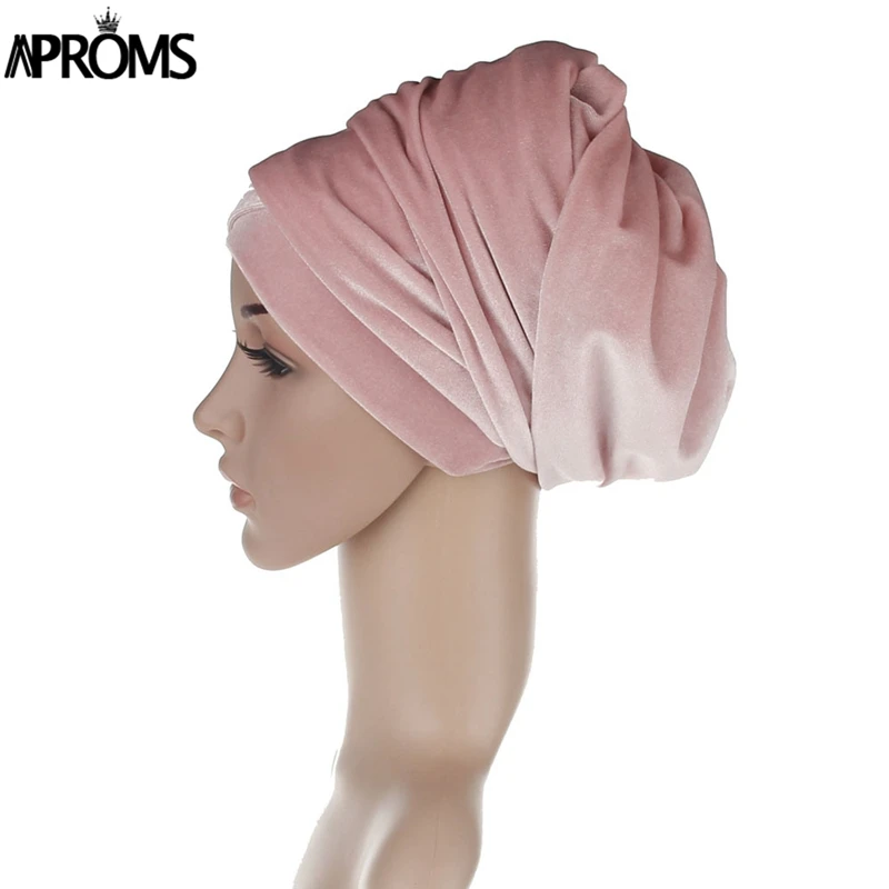Aproms, яркие цвета, женский головной убор, бархатный головной убор, Африканский головной убор, галстук, шарф, твист, резинка для волос, тюрбан, бандана, повязки, шапочки под хиджаб