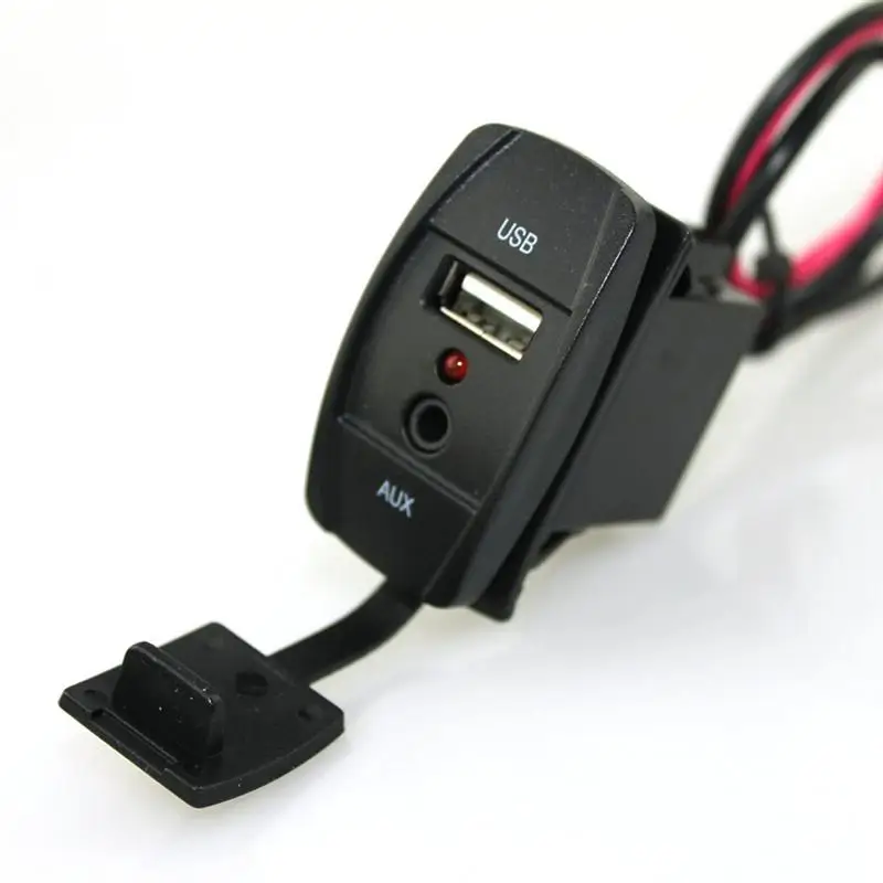 12 В автомобильный аудио динамик линия аксессуары 3 5 мм разъем AUX/ USB адаптер для