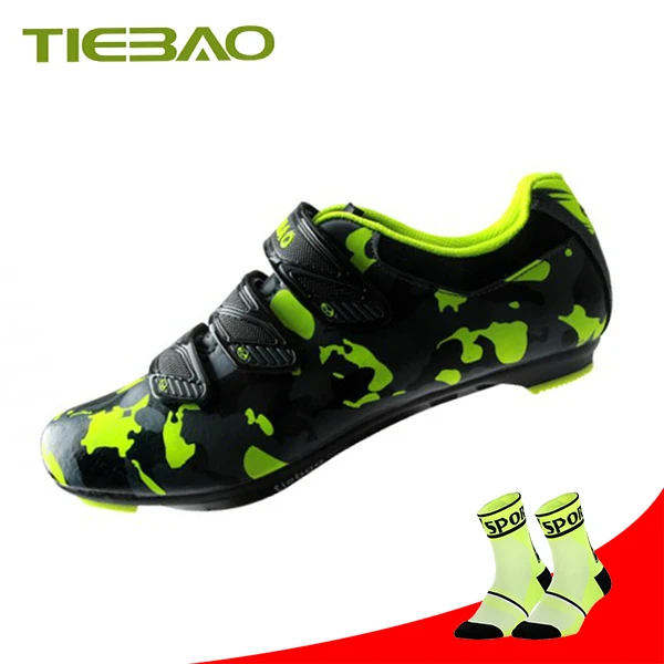 socks for 1719 R Tiebao, профессиональная велосипедная обувь, SPD-SL, педали, дешевая дорожная обувь, sapatilha ciclismo, дышащие кроссовки, обувь для езды на велосипеде - Цвет: socks for 1719 R