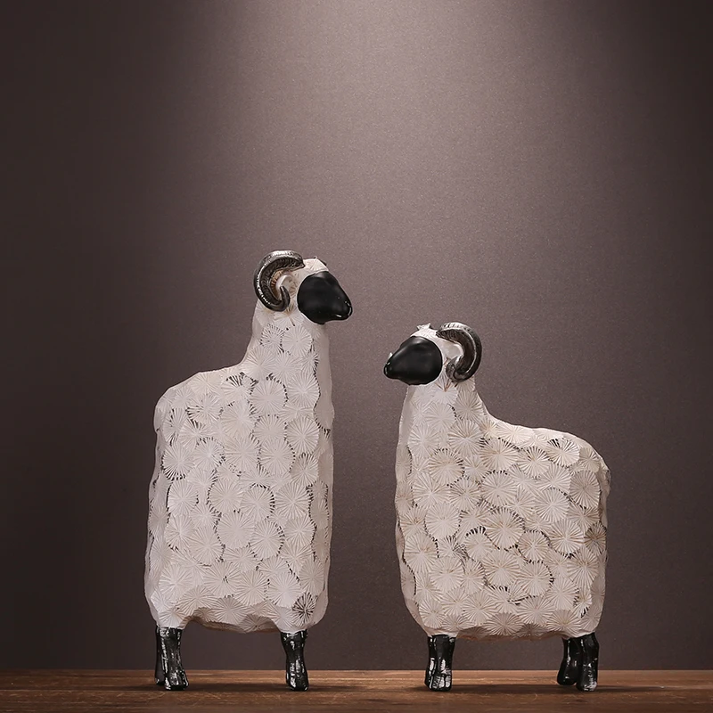 2 шт./компл. креативное домашнее украшение Северной Европы в виде овец изделия из