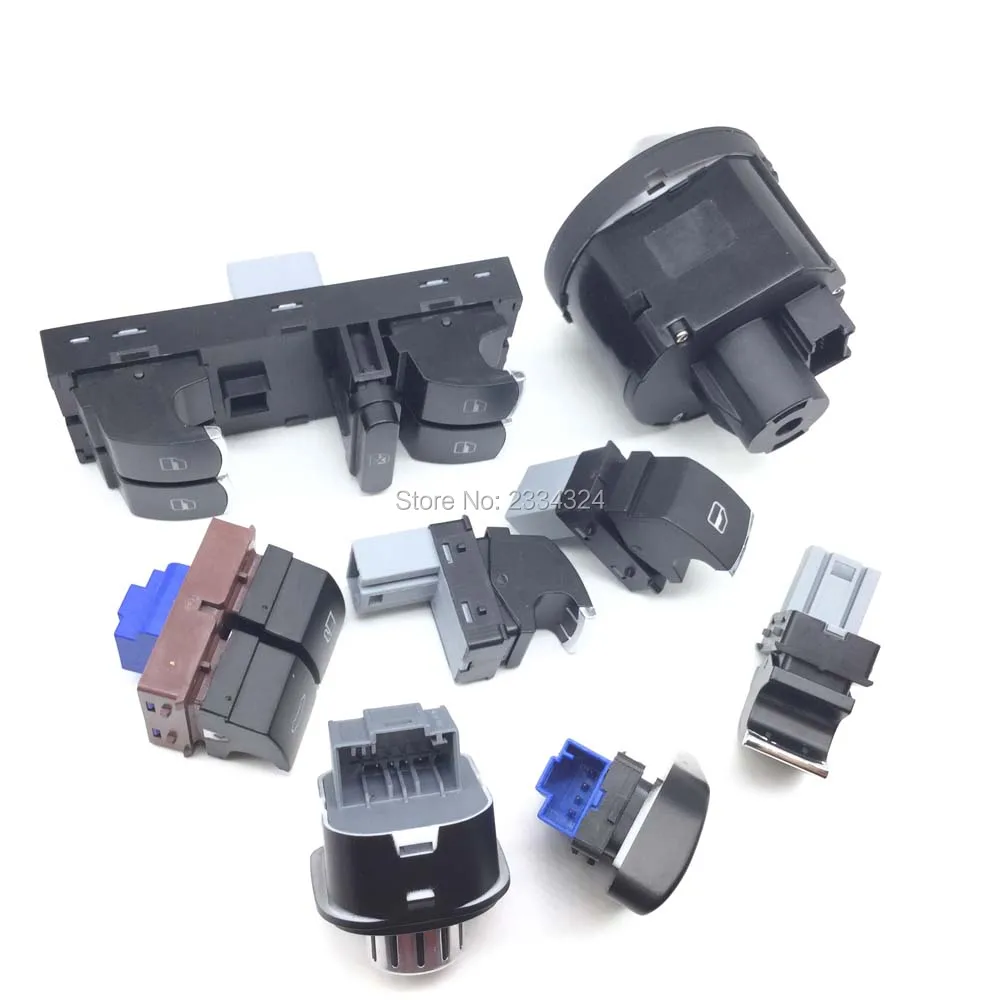 Оконные фары зеркальные задние ворота и переключатель топливного щитка для VW Passat