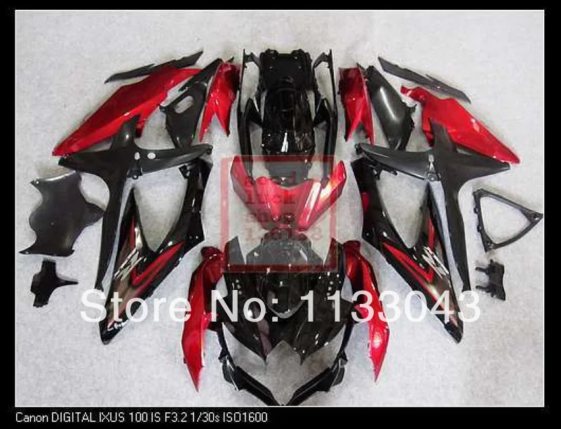 

7giftsFor K8 08 09 10 SUZUKI GSX R750 GSX-R750 GSXR 750 Kit GSXR750 K8 2008 2009 2010 Red r3543 Fairing