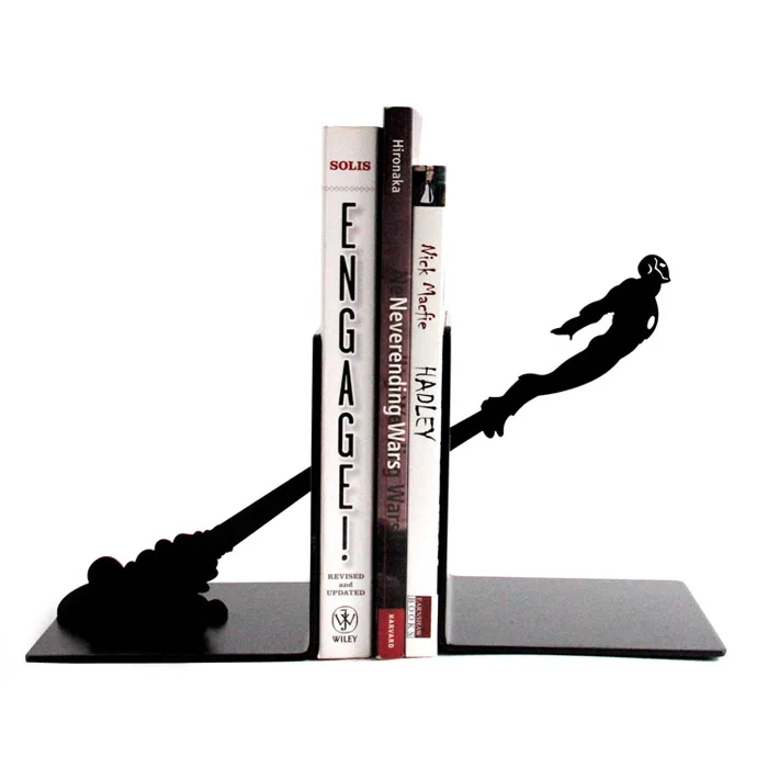 Крутой Железный человек персонализированная Подставка для книг черные