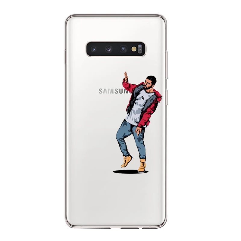 ciciber Cover For Samsung Galaxy S9 S8 S7 S6 Edge Plus S10 S10e S10+ Phone Case Note 10 9 8 5 4 3 TPU Drake Capa |