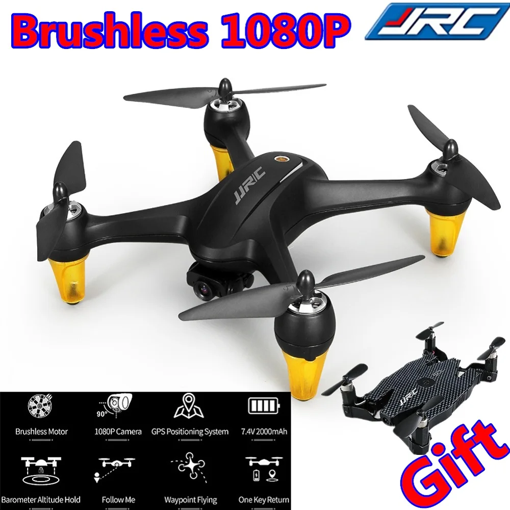 JJRC X3P гоночный бесщеточный Дрон RC дроны FPV Квадрокоптер с 1080P HD Gimbal rкамера WIFI GPS