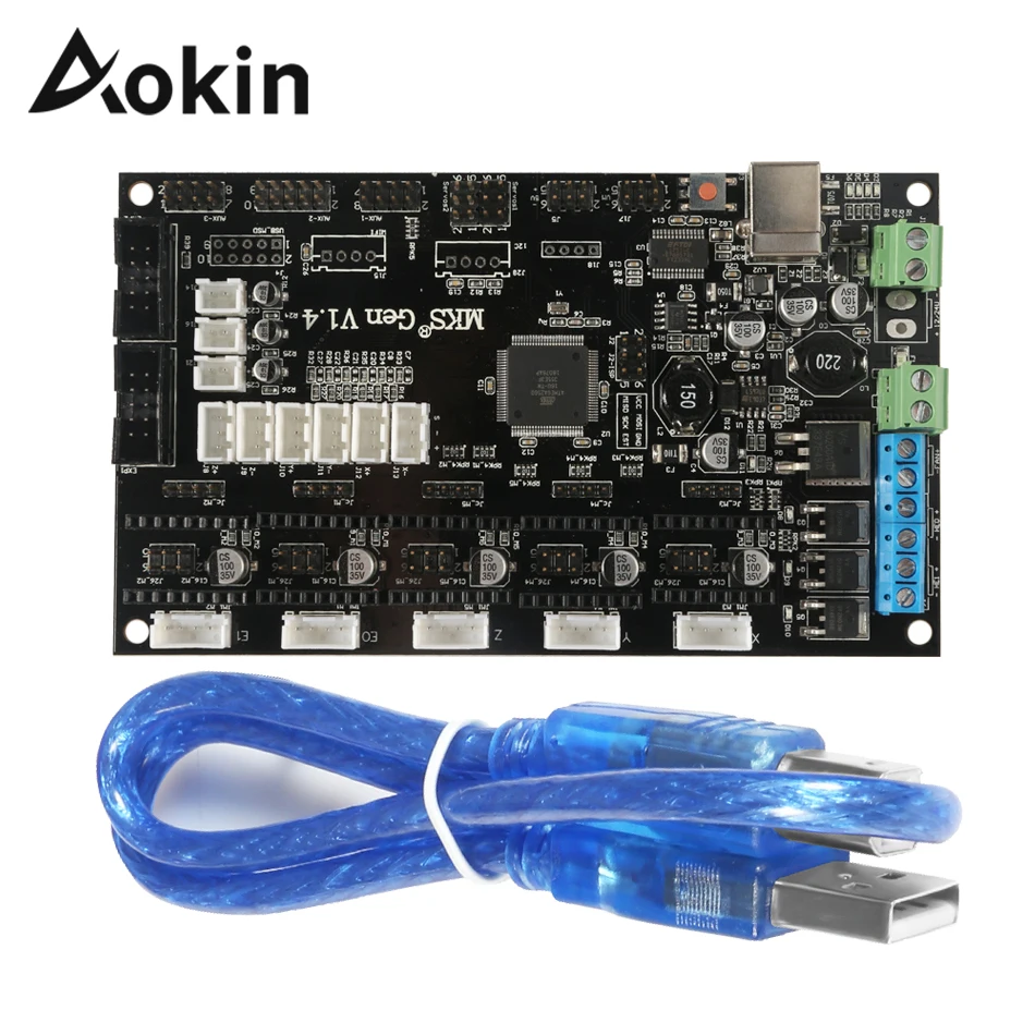 Материнская плата Aokin MKS Gen V1.4 mks 1 4 Ramps1.4 Mega 2560 gen Встроенная управления поддержка