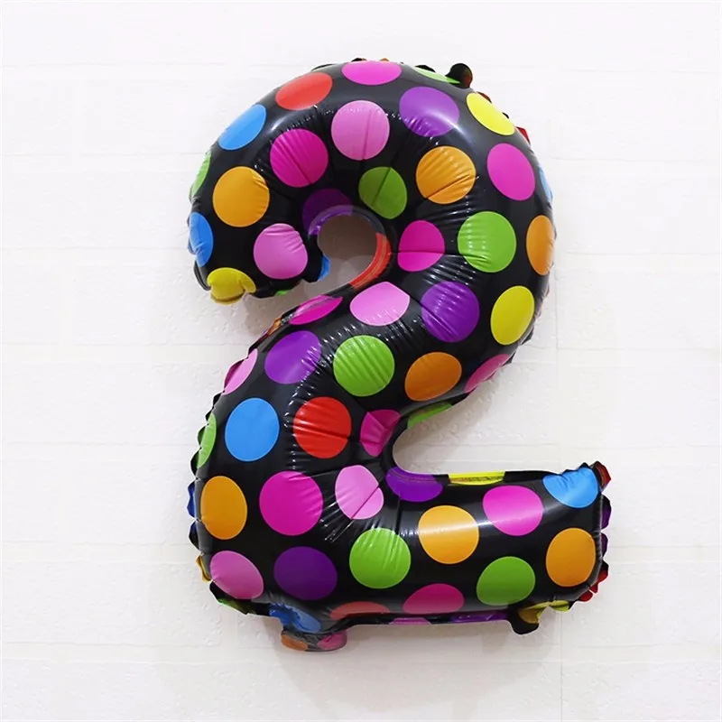 16 дюймовый точечный печатный номер фольгированный воздушный шар точка волны