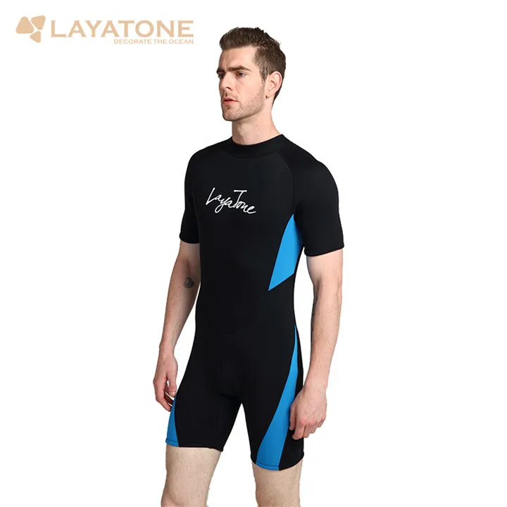 Layatone гидрокостюм Для мужчин 3 мм неопрена коротышка водолазный костюм Fullbody купальник один штук Для женщин серфинг Костюмы Подводное плавание гидрокостюм