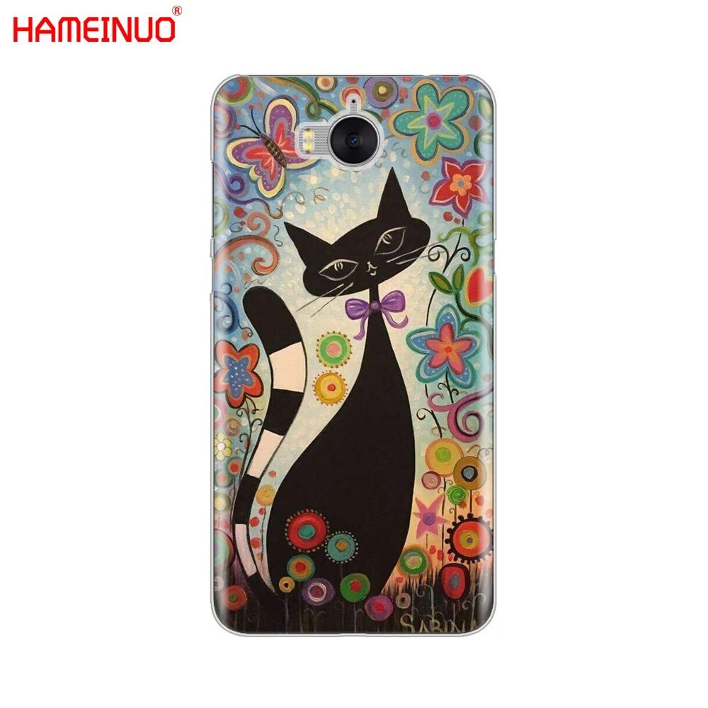 HAMEINUO Милый Забавный чехол для сотового телефона с котами huawei honor 3C 4X 4C 5C 5X 6 7 Y3 Y6 Y5 2