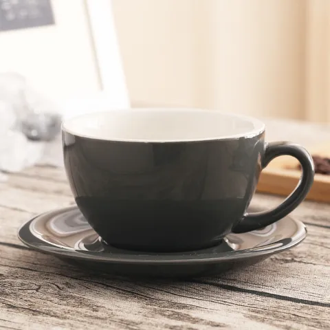 Кофейная кружка для эспрессо 300 мл, высококачественная керамическая кофейная чашка, набор блюд, чашки для макарон в европейском стиле для капучино и молока, посуда для напитков на латте