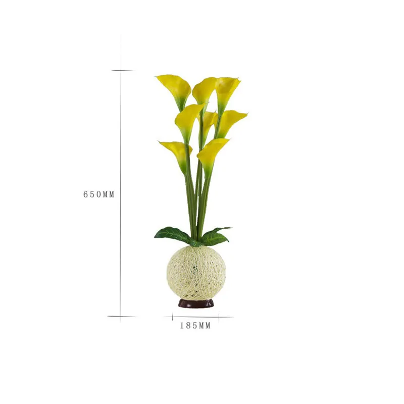 Calla lily 3D Ваза новая необычная креативная офисная настольная лампа прикроватная