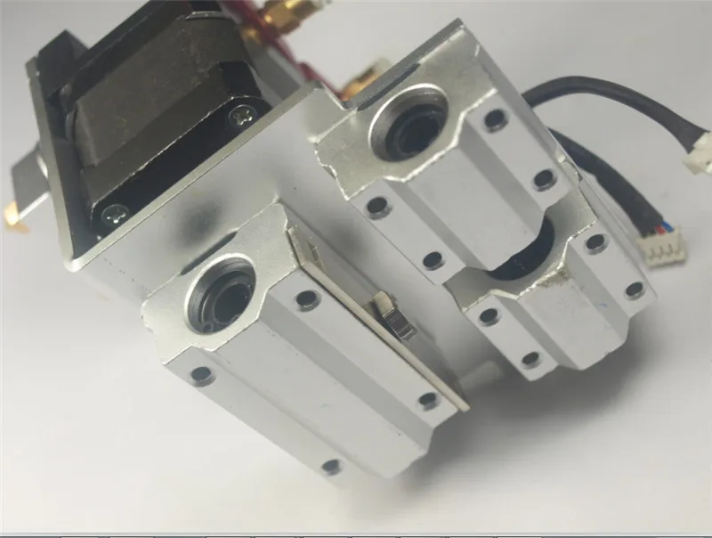 Reprap Prusa i3 3D printer metal dual extruder carriage full kit1.75 mm dual nema17 motor direct extruder for Mendel Pru