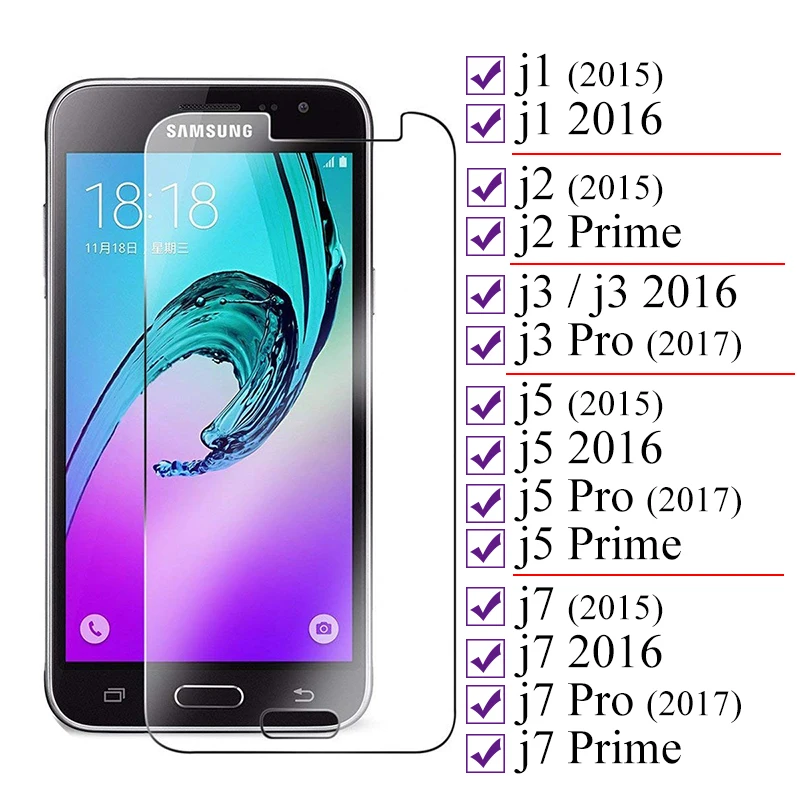 Защитное стекло для Samsung j5 j7 j1 j2 j3 2016 2017 prime pro 2015 закаленное galaxy j 5 7 1 2 3 Защитная