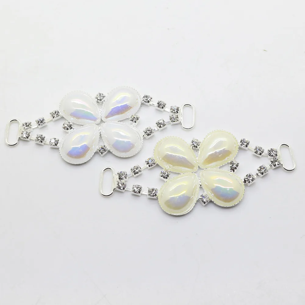 Жемчужный соединитель Бикини металлическая пряжка стразы купальники кликеры