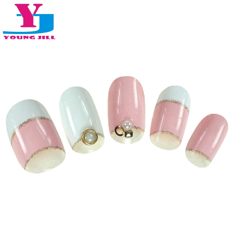 3D Украшенные Новое поступление свет Цвет Ложные Типсы Короткие Поддельные