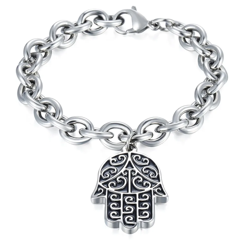 Мужской браслет из нержавеющей стали с ручной цепочкой 9 5 мм KKB595 2018|bracelet chain|men