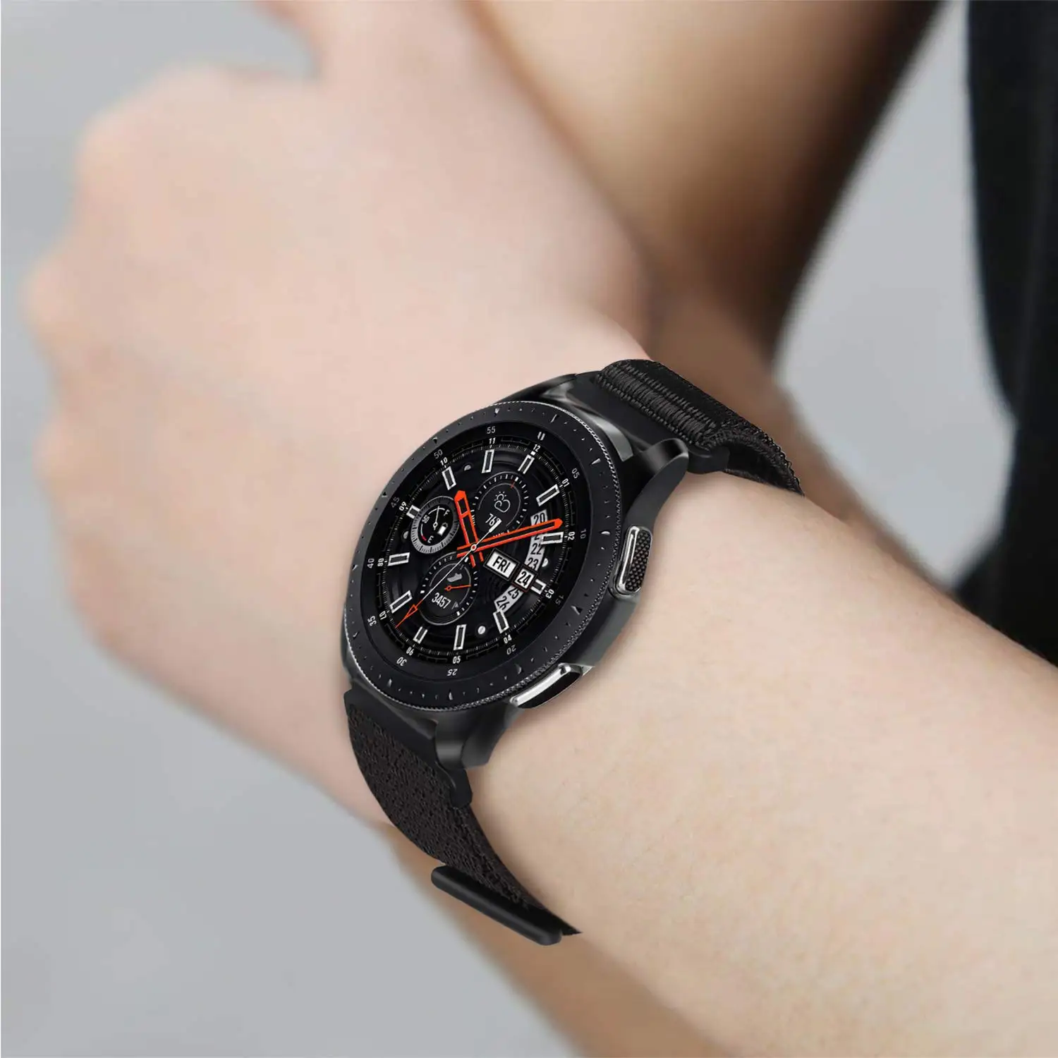 22 мм БЫСТРОРАЗЪЕМНАЯ нейлоновая Спортивная петля ремешок для samsung gear S3 Classic/S3 Frontier наручный ремешок для samsung Galaxy Watch 46 мм ремешок