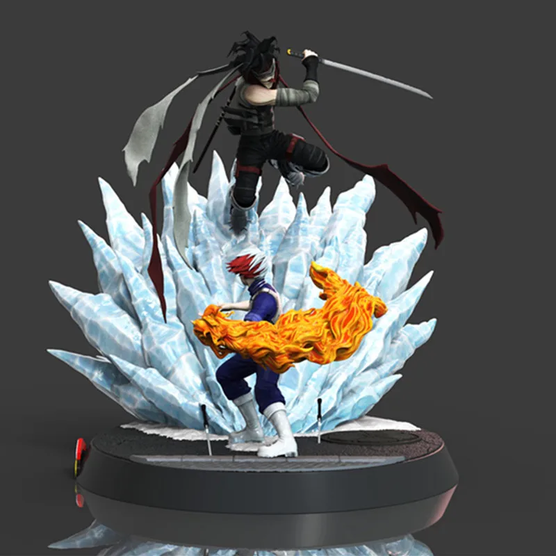 Предпродажа мой герой Academy Stain VS Todoroki Shoto GK Смола сцены статуя фигурка игрушка(Срок поставки: 60 дней) X740