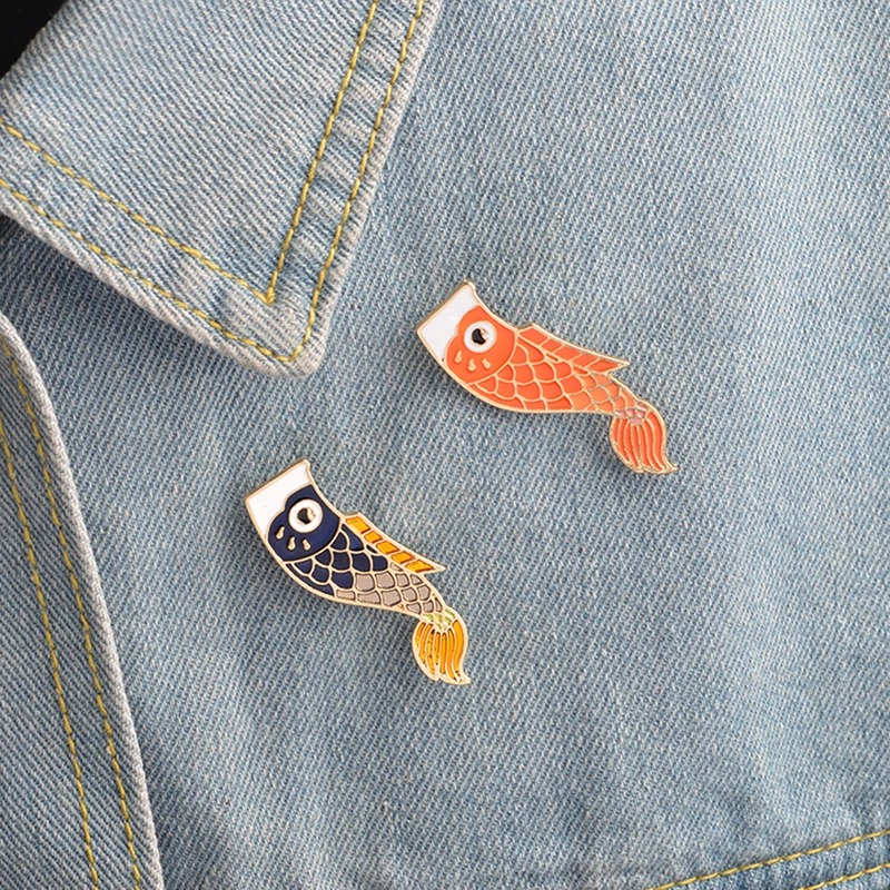 Японская Рыбка булавка рыбка винтажная бижутерия брошь женские мужские