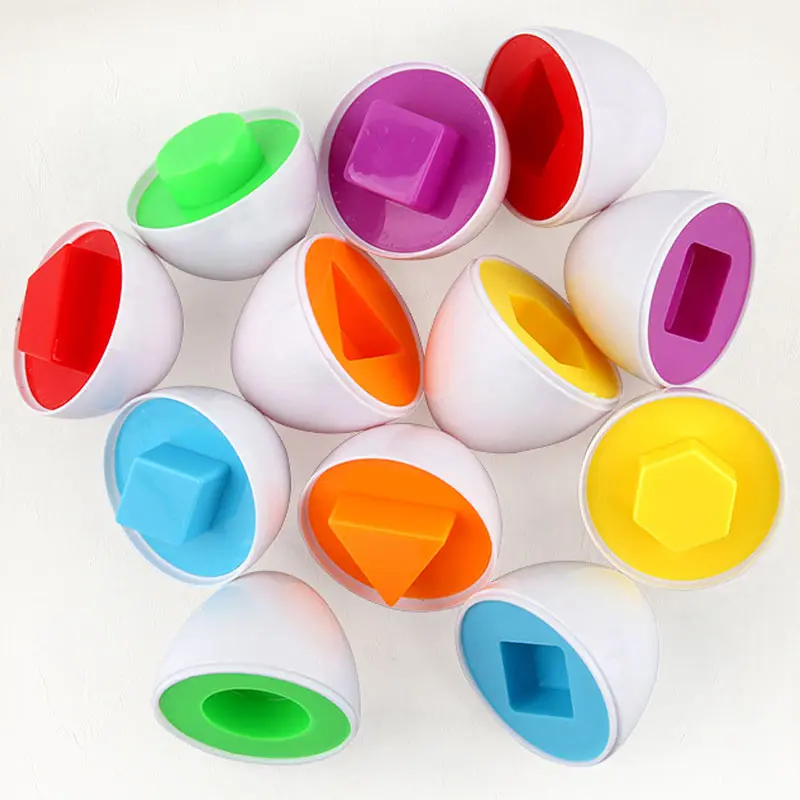 6 Pcs Children's Matching Shapes Simulation Eggs Educational Toy Smart Game Motor Skills 998 | Игрушки и хобби