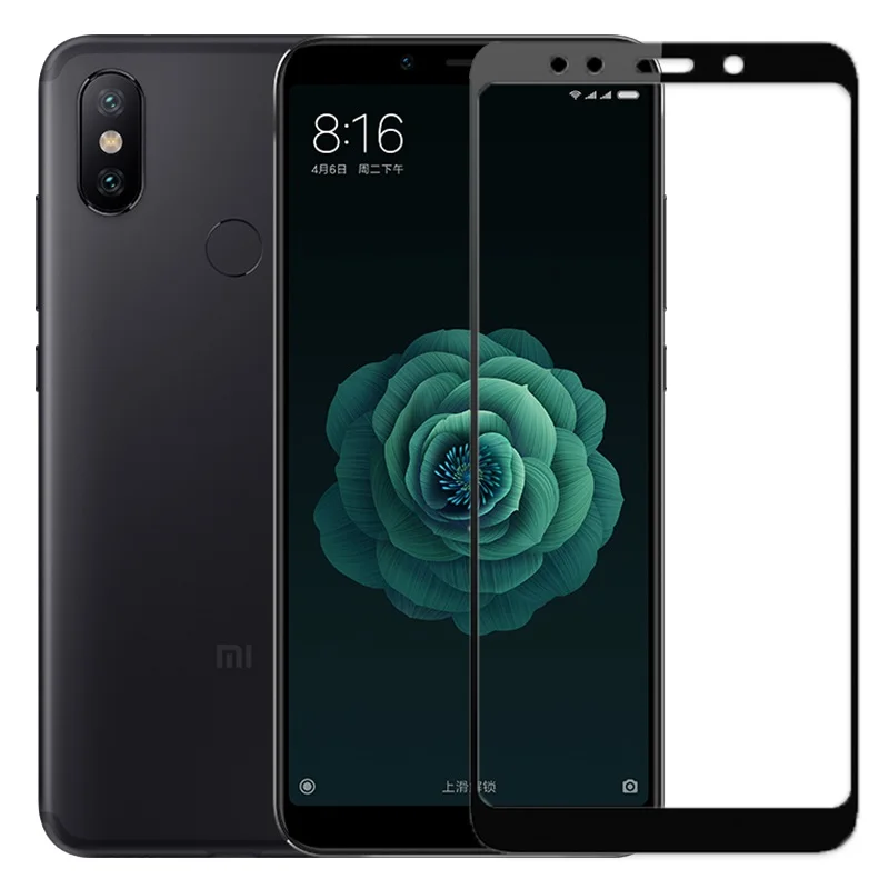 Screen protective all cover Tempered Glass For Xiaomi A2 MIA2 MI A 2 XIAOMIA2 6X 5.99 inch smartphone toughened display cases 9H | Мобильные