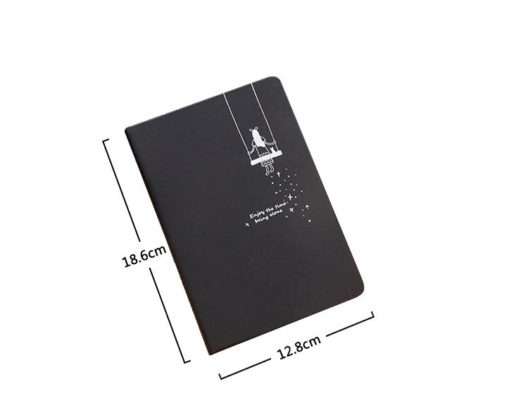 MUJI стиль Звездное небо записная книжка Черная внутренняя страница винтажная Записная книжка Дневник для путешествий filofax планировщик bullet agenda