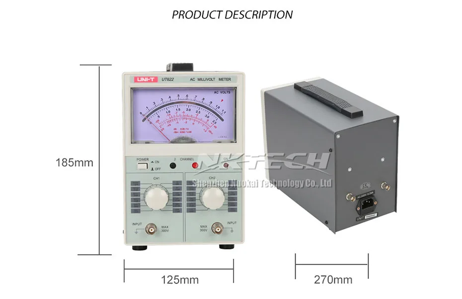 UNI T UT621 аналоговое напряжение/цифровой вольтметр/аналоговый мультиметр 100uV 300V