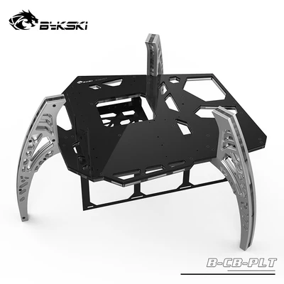 Bykski COBRA NAVIGATOR ITX ATX Fully Open E-sports Chassis MOD Case For Gaming Gamer Water Cooling Case B-CB-PLT New Arrival - Цвет лезвия: Silver Bracket