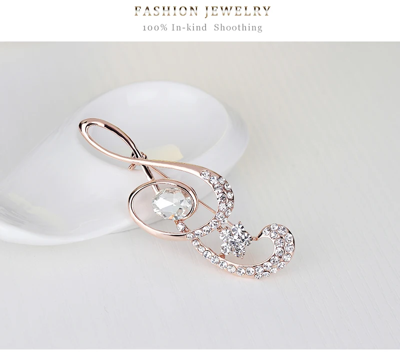 Винтажная брошь музыкальные булавки женские и броши для женщин стекло + со