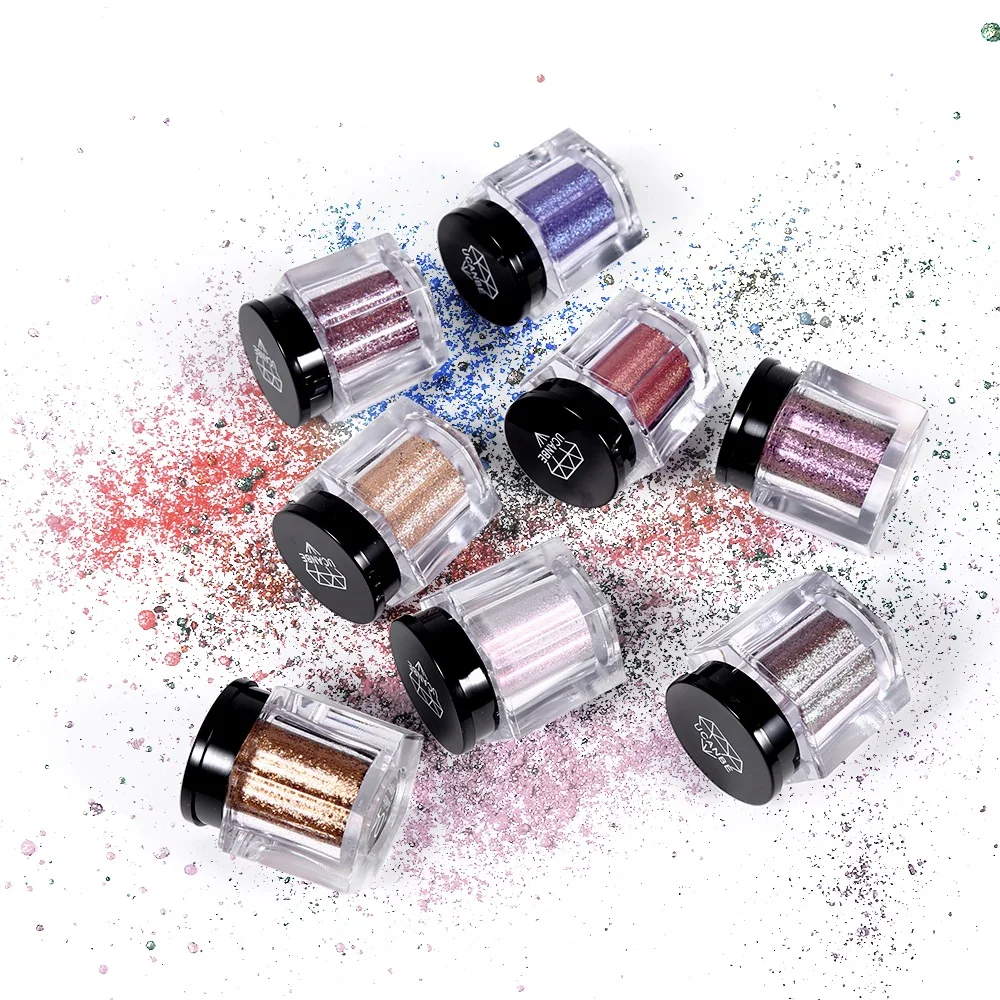 Кристалл блеск для век металлик Loose Powder Водонепроницаемый Shimmer пигменты Цвета
