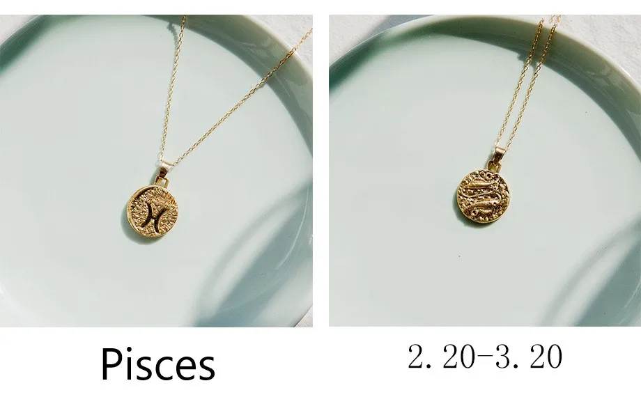 1 шт. Знак зодиака ожерелье 12 Созвездие ожерелье s Небесный Keepsake ювелирные изделия Дева Телец Leo Близнецы Bijoux Femme Мода