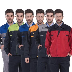 Рабочая одежда для мужчин, рабочая одежда, топы и штаны, ремонтник, автомеханика, Высококачественная Рабочая одежда