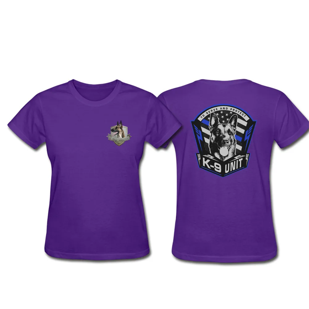 Canine K9 police war dog 2019 Women T-shirt Short sleeve O-Neck Tshirt Hip Hop Swag harajuku designer Streetwear | Женская одежда