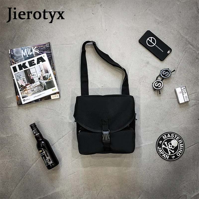 JIEROTYX New Hip Hop Street Large Capacity Unisex Crossbody Bag Simple Ins Super Fire Student Shoulder Women Oxford | Багаж и сумки