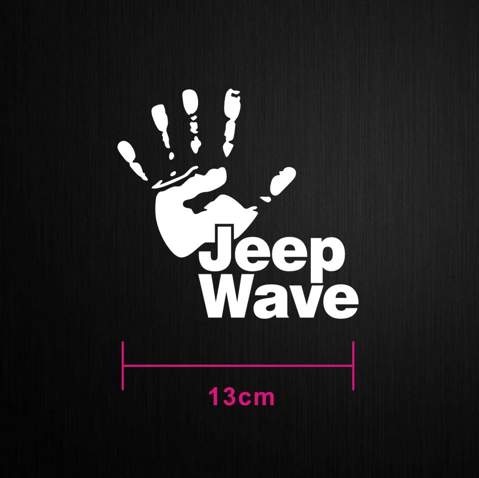 Забавная Виниловая наклейка для Jeep Wave Hand стильная автомобиля Talk наклейки Wrangler