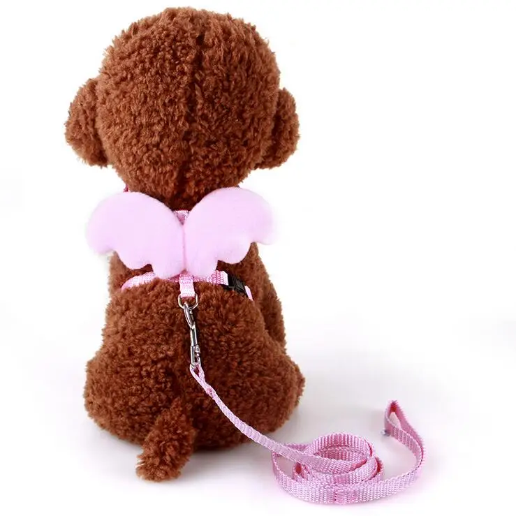 Регулируемый ошейник для маленьких собак нейлоновый поводок с мягким крылом