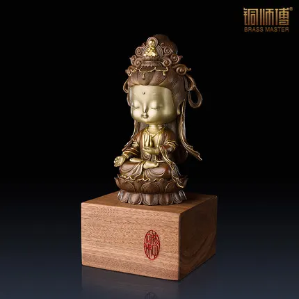 PRE SALE китайские буддийские фигурки медные KWAN YIN изысканные поделки предметы