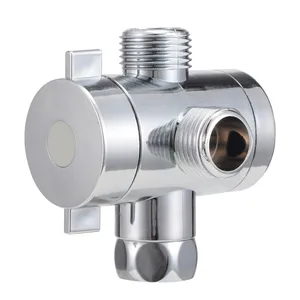 12 ''3 степенями свободы в виде буквы Т адаптер переключающий клапан регулируемый Насадки для душа рычаг установлен перепускной клапан Ванная комната аппаратный аксессуар