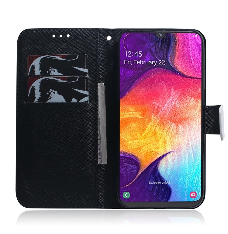 Кожаный флип-бумажник чехол для samsung Galaxy A70 флип-чехол для телефона чехол для Etui samsung A70 A 70 SM-A705F кошелек книжная полка