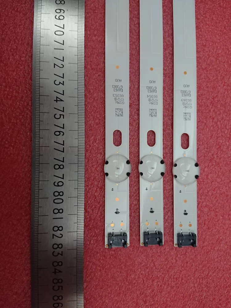 Новые 3 шт. 7 светодиодный 83 см светодиодный подсветка полосы для LG 43UK6300PLB 43UJ634V 43LJ61_FHD_L LC43490059A LC43490058A Innotek 17Y 43inch_A