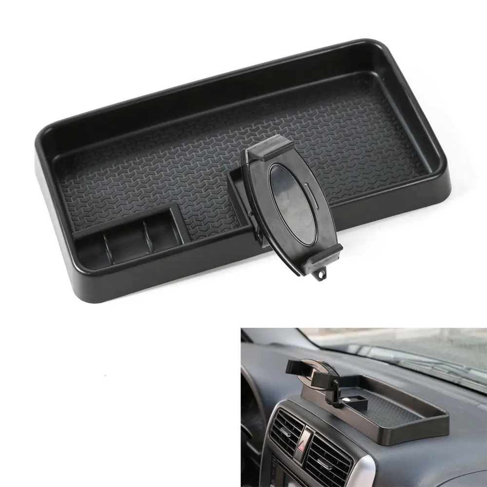 

Car Multi-Mount Bracket Mobile Phone GPS Mount Cradle Holder Dashboard Storage Box Card Container For Suzuki Jimny 2007- 2016