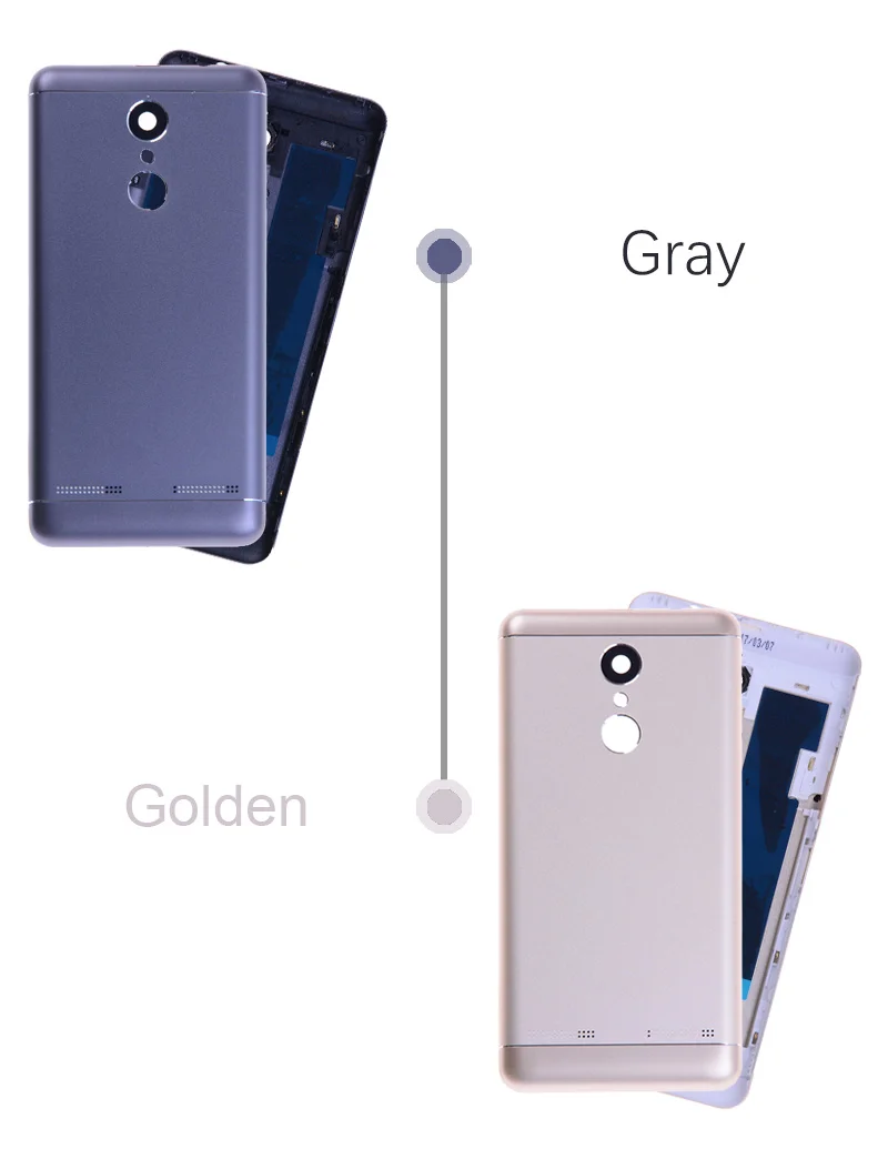 Задняя крышка для Lenovo K6 Power K33a42 k33a48 на батарею золотой