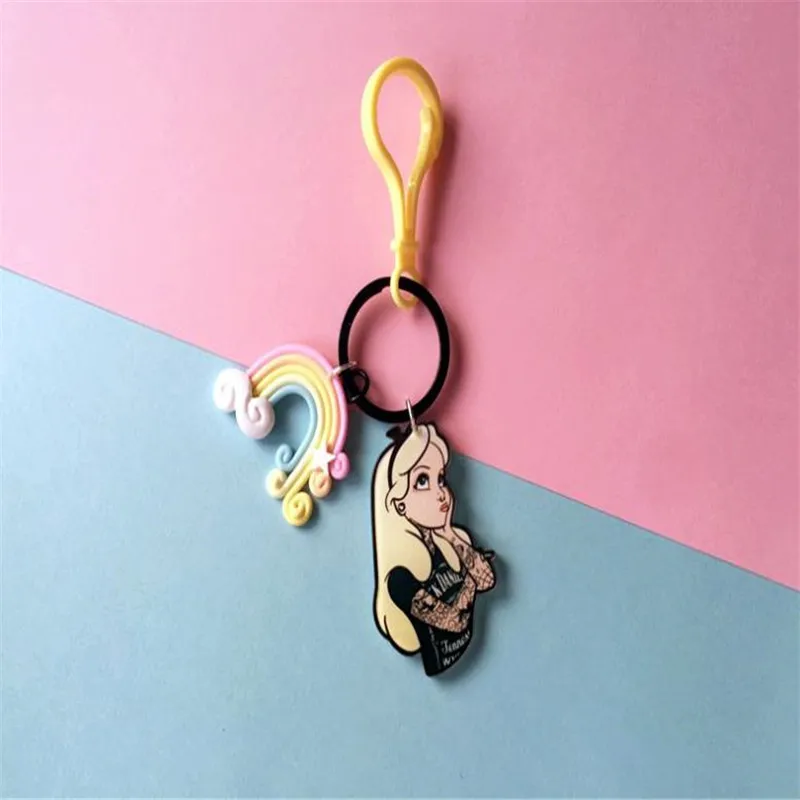 Cute simple macaron crocodile flower keychain pendant plush toys ladies car bag Christmas birthday gift | Игрушки и хобби