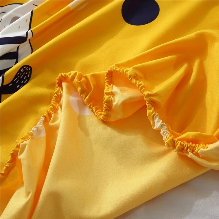 1 шт. простыня на резинке с принтом животных из мультфильма 25 см|Простыня| |