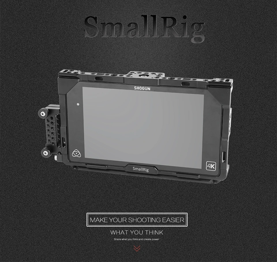 SmallRig DSLR camera Director's Monitor Cage для Atomos Shogun Monitor и для Ninja Assassin " recording monitor-1788