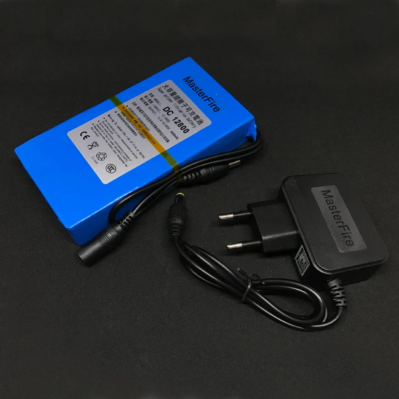 MasterFire Супер DC 12800 12V 8000 мА/ч, литий-ионный аккумулятор Перезаряжаемые Батарея резервного копирования литиевые батареи пакет для видеонаблюдения Камера