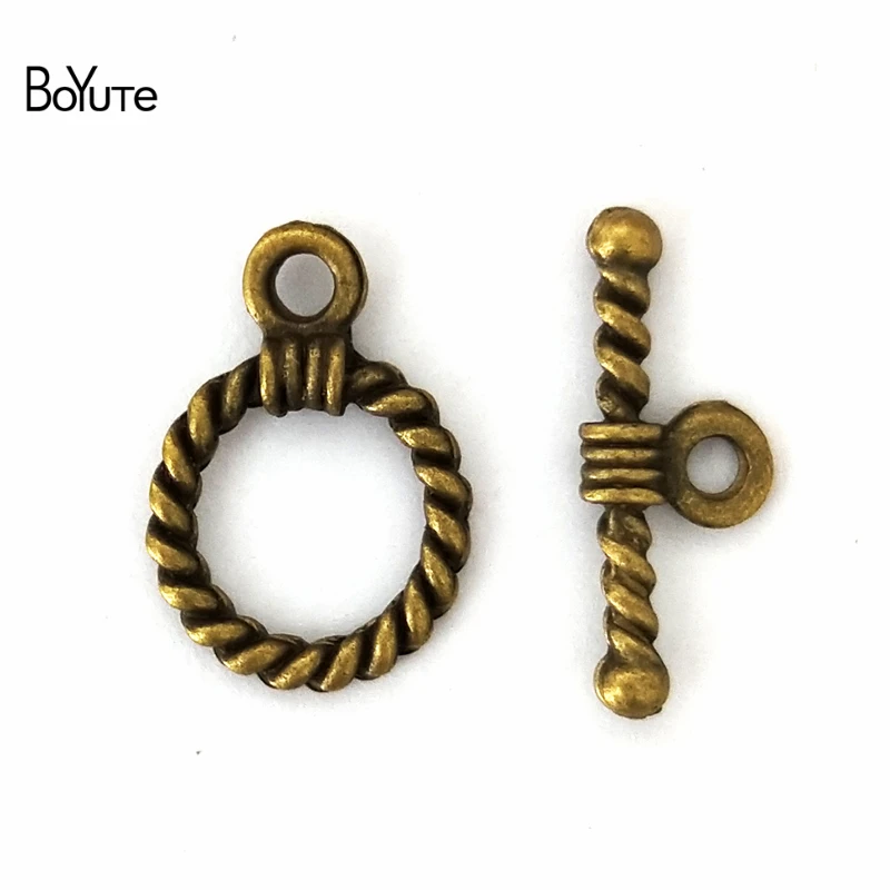 BoYuTe (50 компл./лот) металлический цинковый сплав винтажные переключатели Застежки