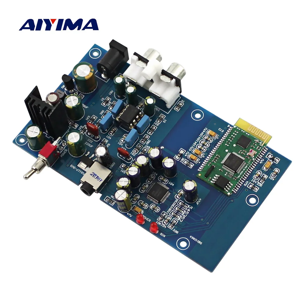 AIYIMA Bluetooth 4 0 I2S лихорадка декодер AK4490 JRC5532 декодирующая плата DC12V &quotсделай сам&quot