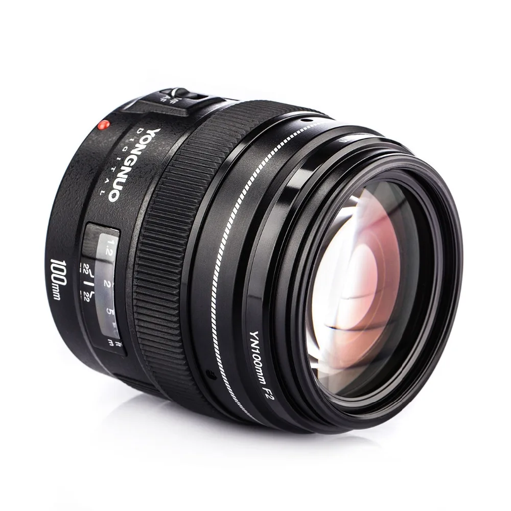 Объектив YONGNUO YN100mm F/2-F/22 AF/MF 100 мм объектив средней длины с большой диафрагмой и